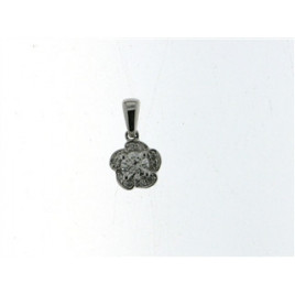 Pendentif OR Blanc 750 ml Diamants