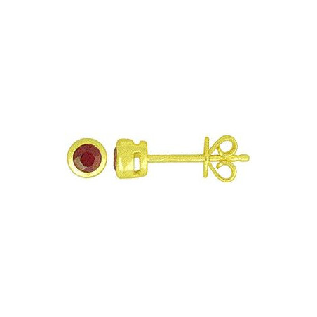 Boucles d'oreilles OR Jaune 750 ml Rubis