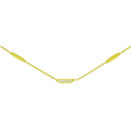 Collier OR Jaune 750 ml Diamants