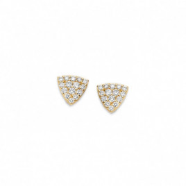 Boucles d'oreilles OR Jaune 750 ml Diamants