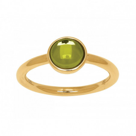 Bague OR Jaune 750 ml Peridot