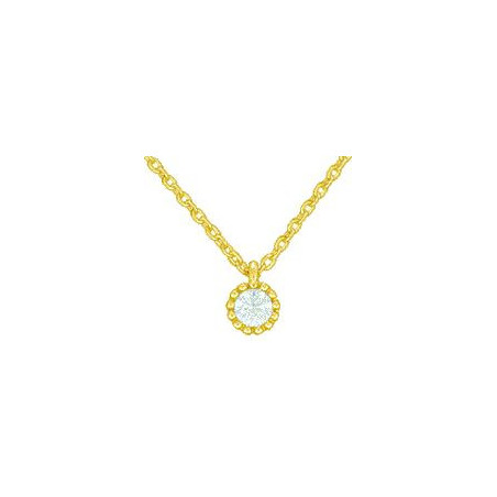 Collier OR Jaune 750 ml Diamants