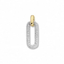 Pendentif OR Jaune et Blanc 750 ml Diamants