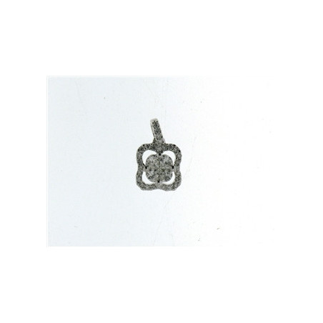 Pendentif OR Blanc 750 ml Diamants