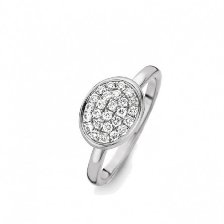 Bague OR Blanc 750 ml Diamants