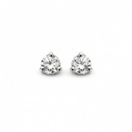 Boucles d'oreilles OR Blanc 750 ml DIAMANTS